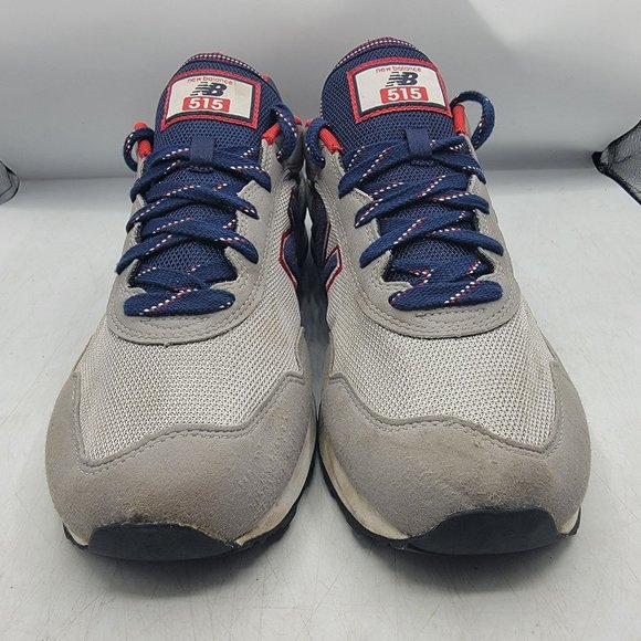 New Balance Mens 12 Gray Red Blue Sneaker Shoes Casual Walking Outdoors ML515TA3